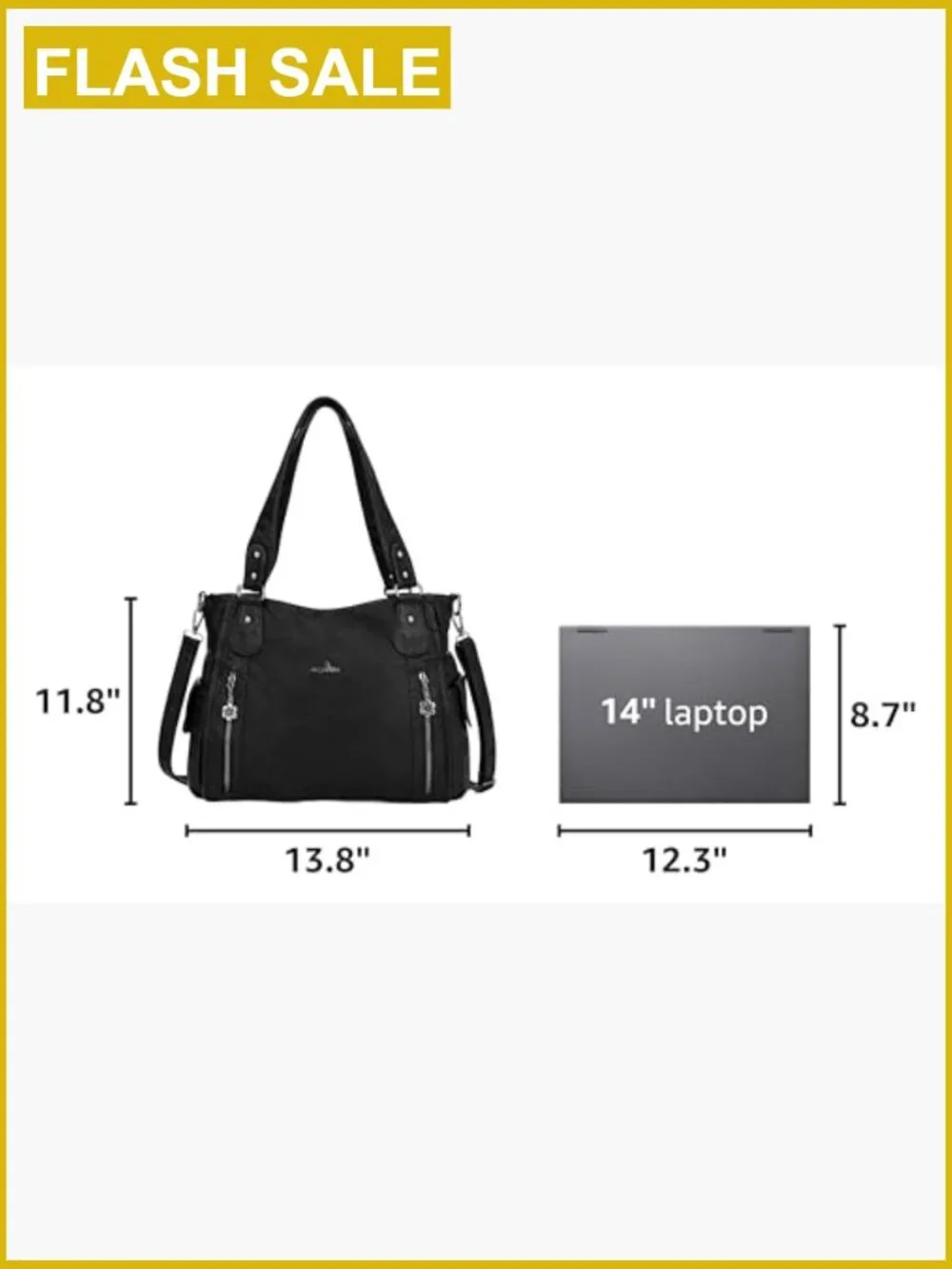 Women's Hobo Handbag Vegan Leather Shoulder Bag Crossbody Tote Purse